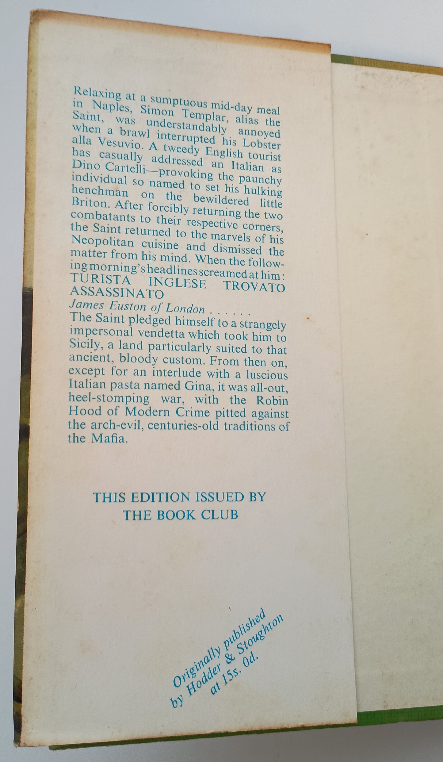 Vendetta for the Saint by Leslie Charteris