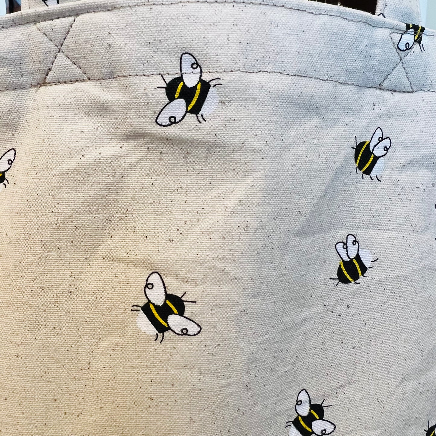 “Buzz” Cotton canvas lined tote