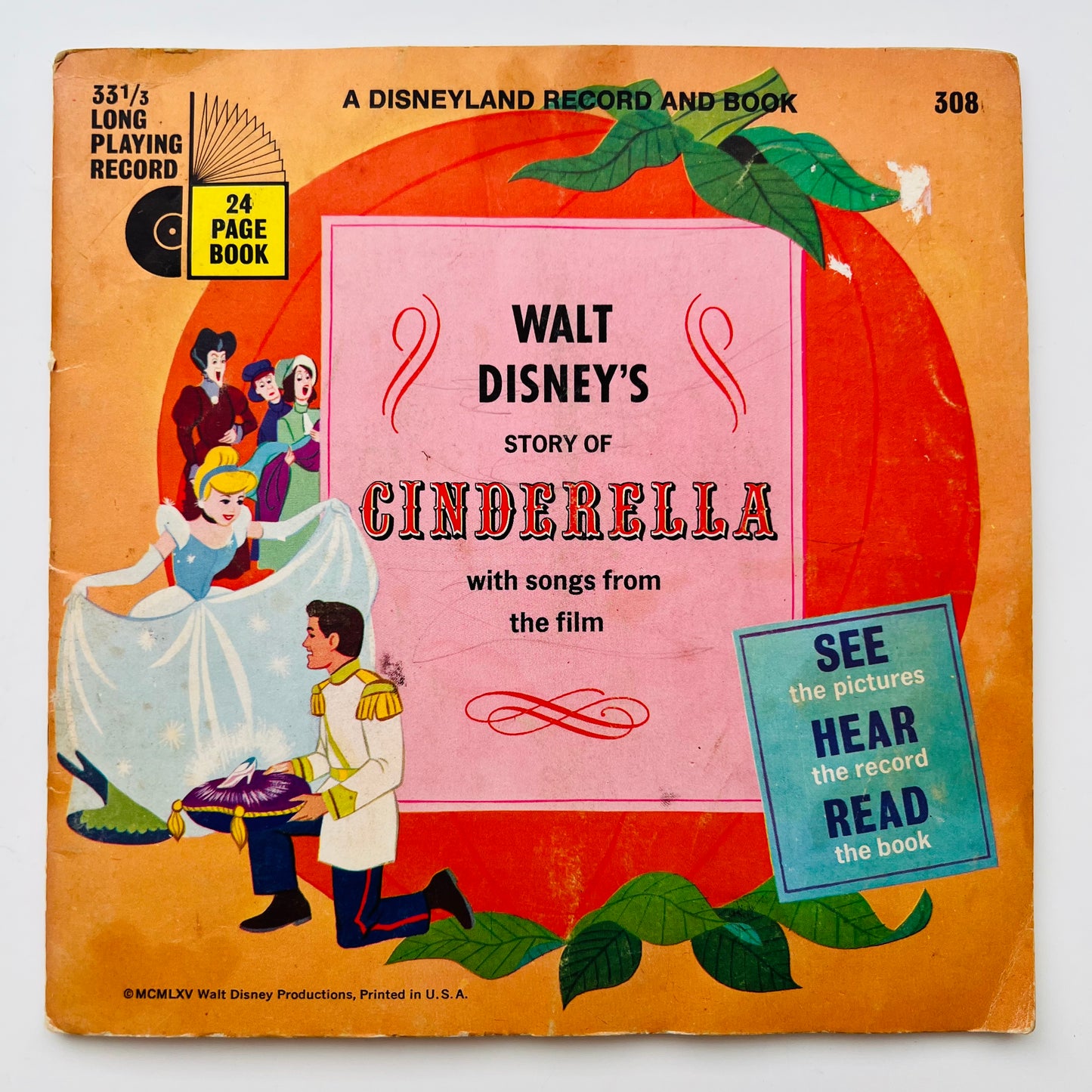 Cinderella Book and Vinyl Record