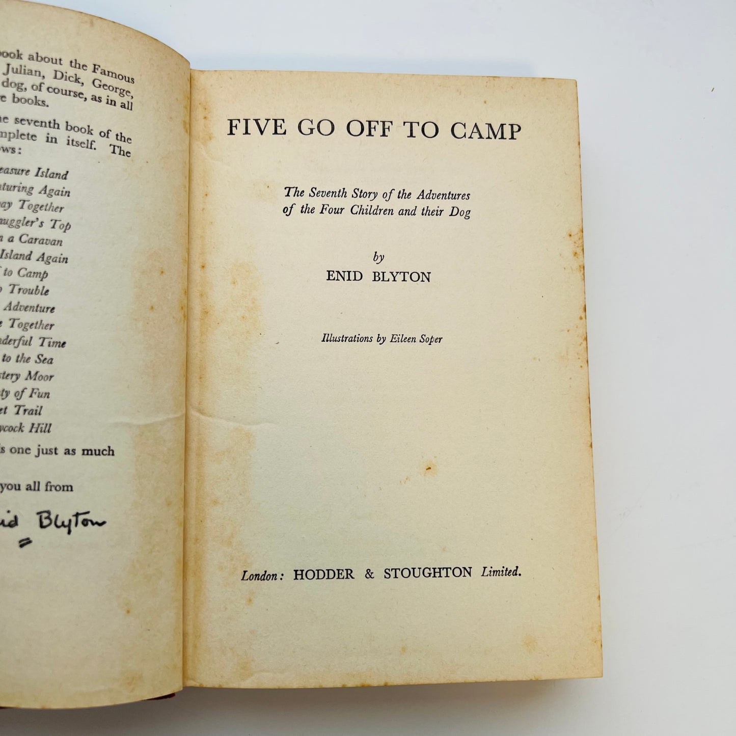 Five Go Off To Camp by Enid Blyton