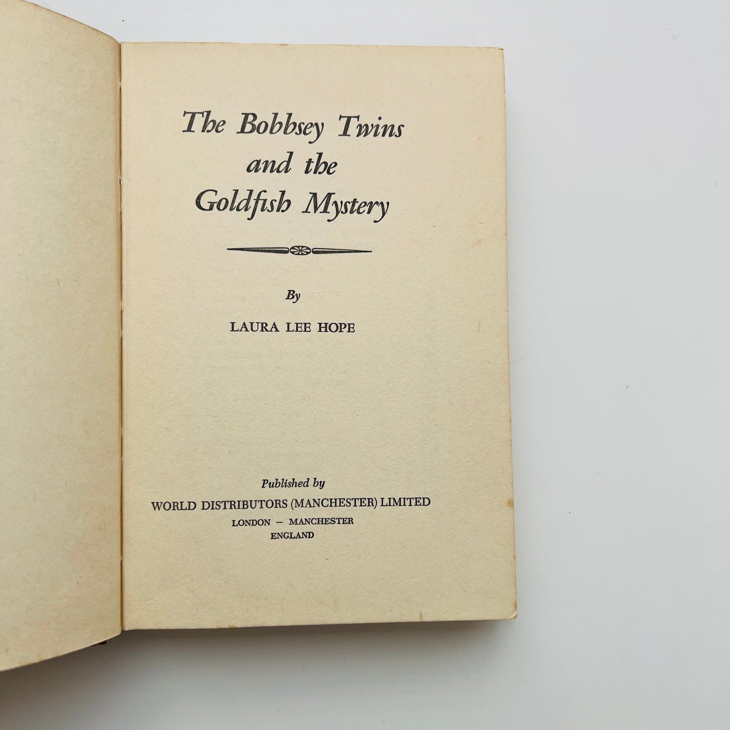 The Bobbsey Twins and the Goldfish Mystery by Laura Lee Hope