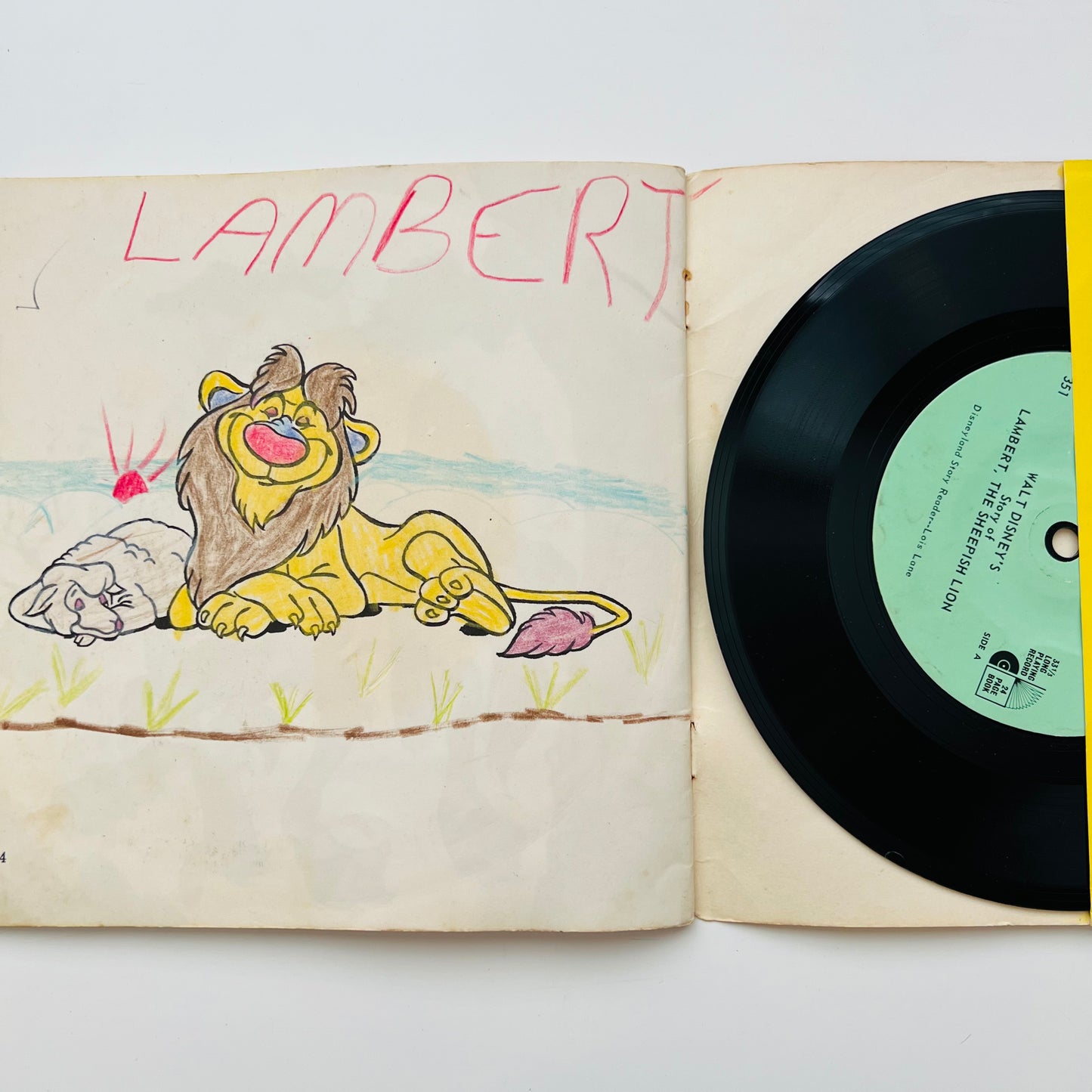 Lambert the Sheepish Lion Book and Vinyl Record