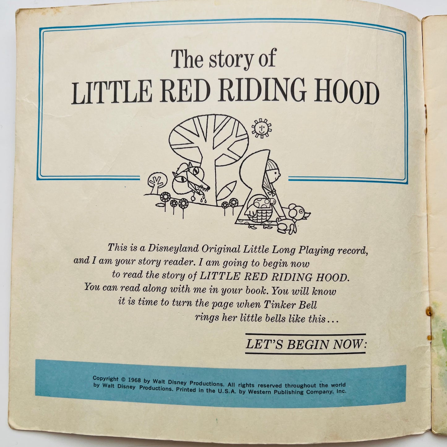 Little Red Riding Hood Book and Vinyl Record