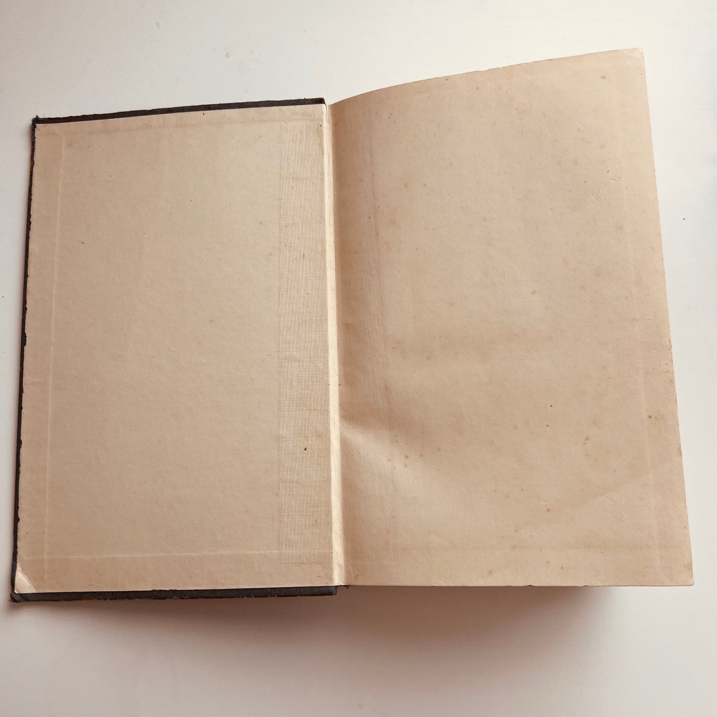 Inside cover of book