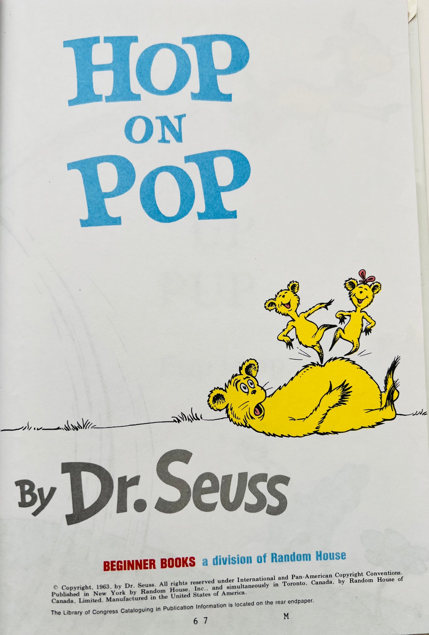 Hop on Pop by Dr Seuss