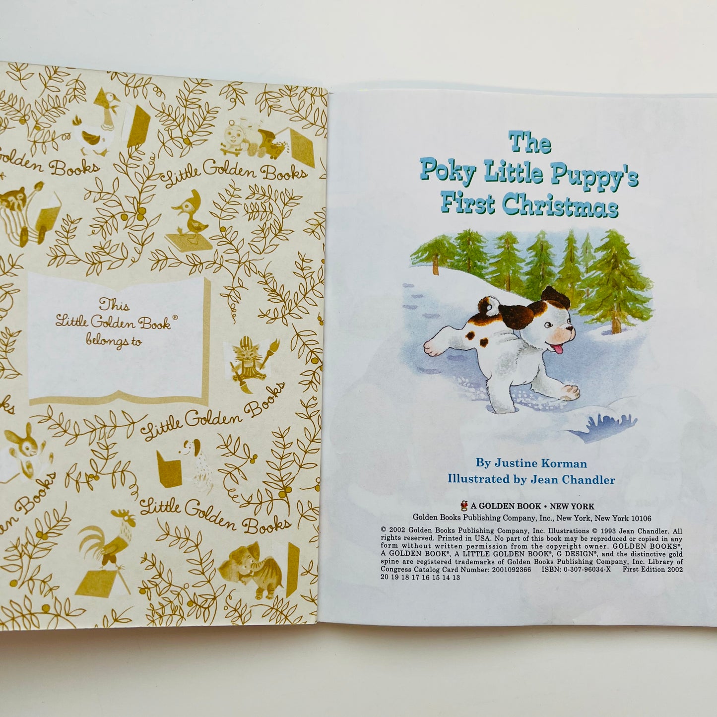 The Poky Little Puppy's First Christmas by Justine Korman