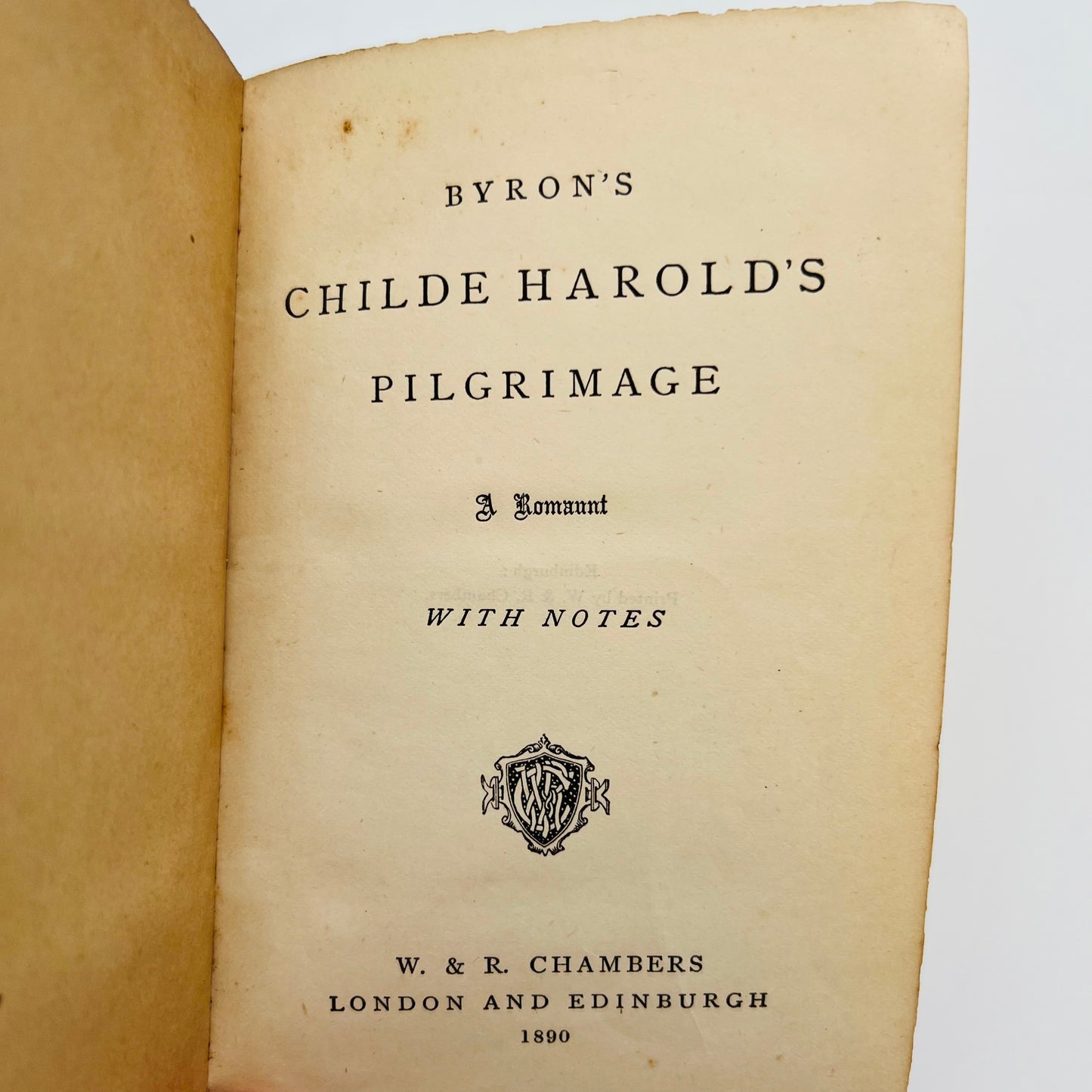 Childe Harold's Pilgrimage by Lord Byron