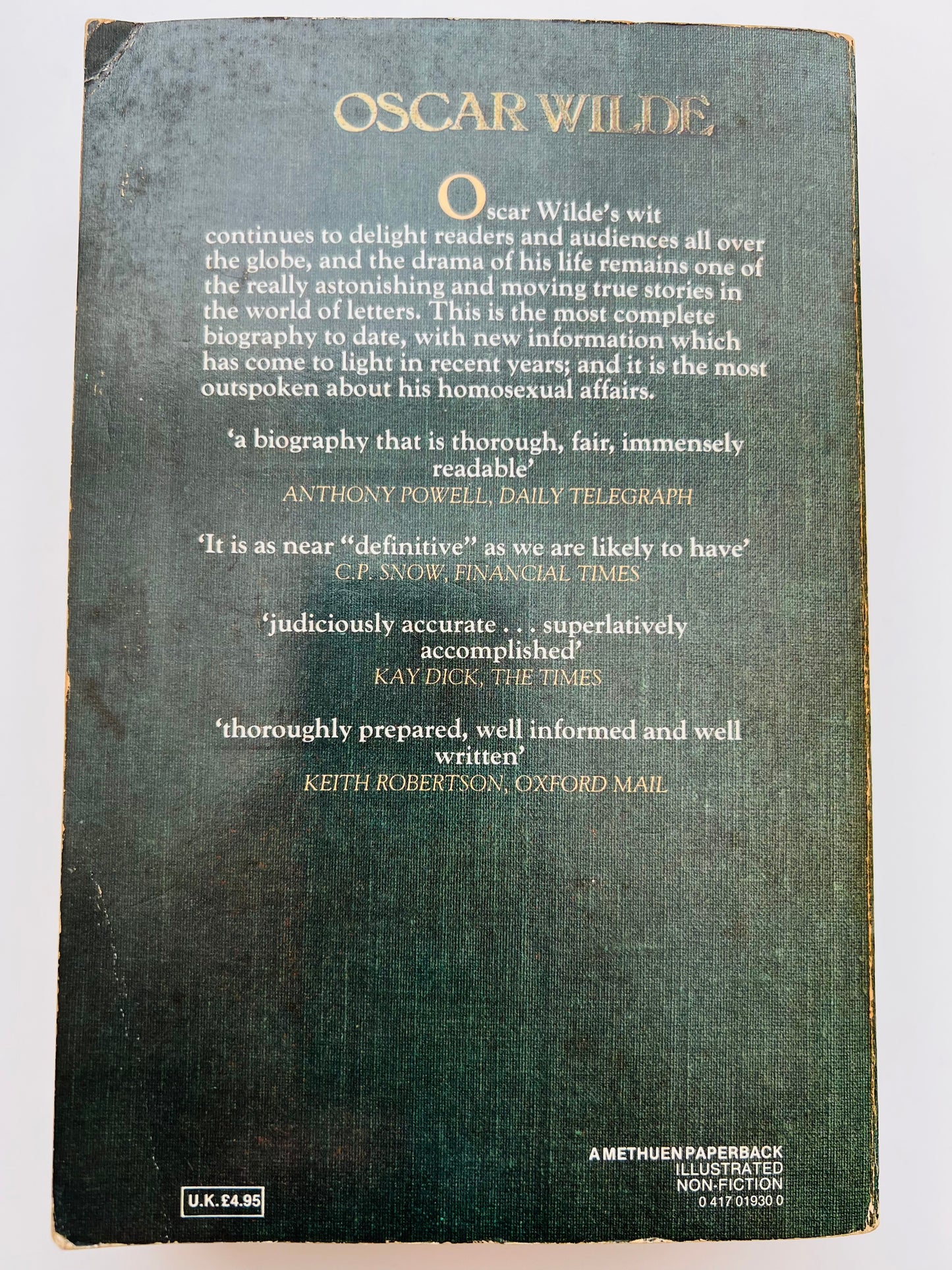 Oscar Wilde by H Montgomery Hyde