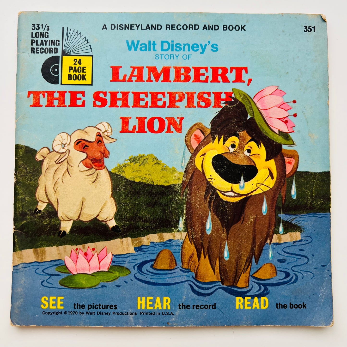 Lambert the Sheepish Lion Book and Vinyl Record