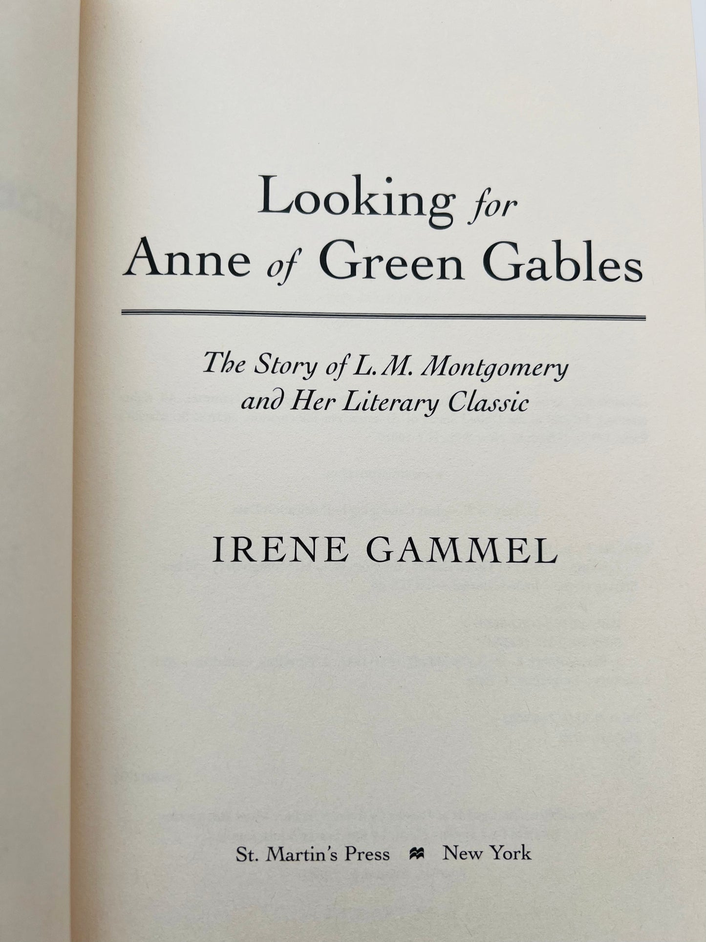 Looking for Anne of Green Gables by Irene Gammel