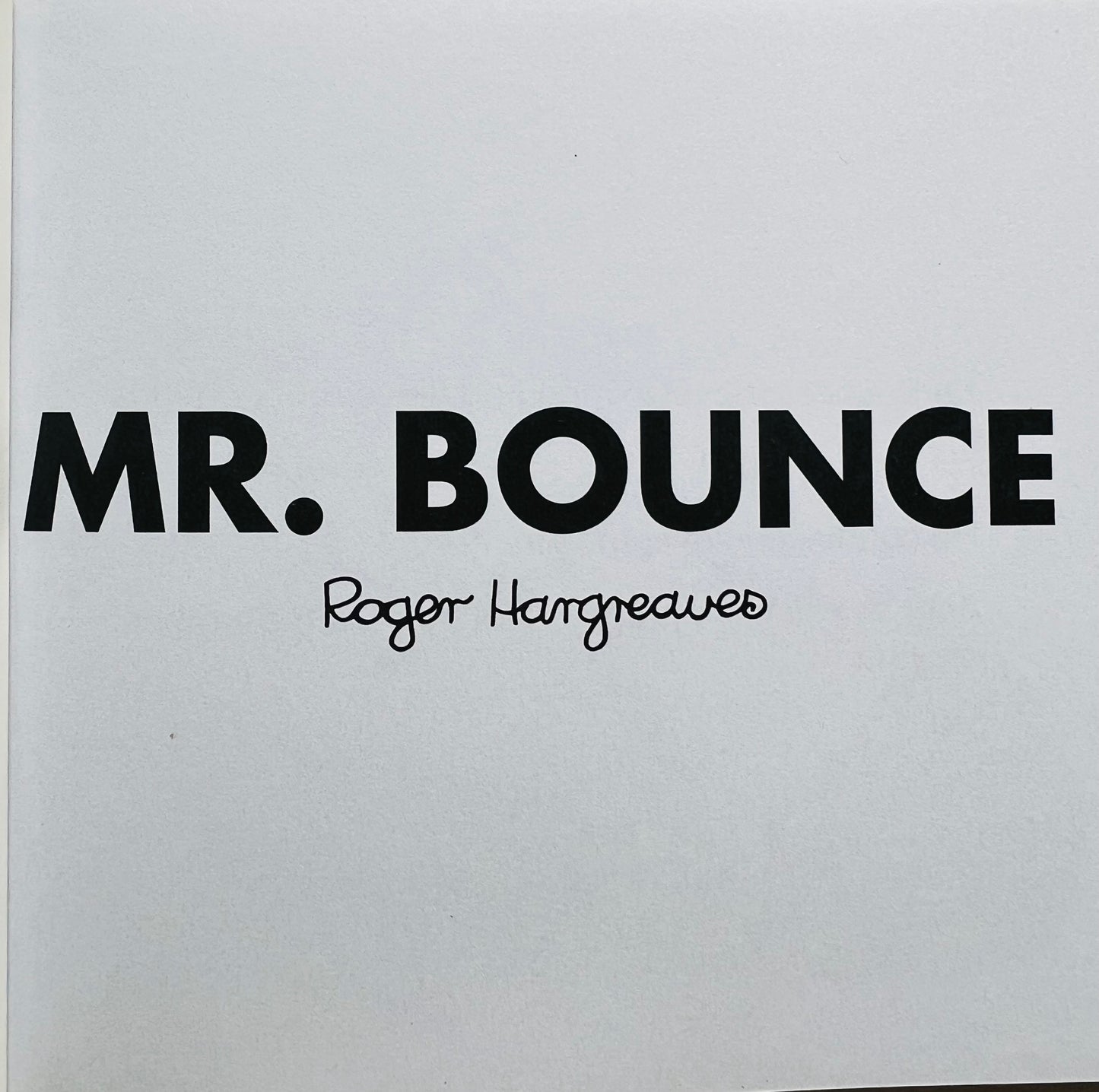 Mr Bounce by Roger Hargreaves