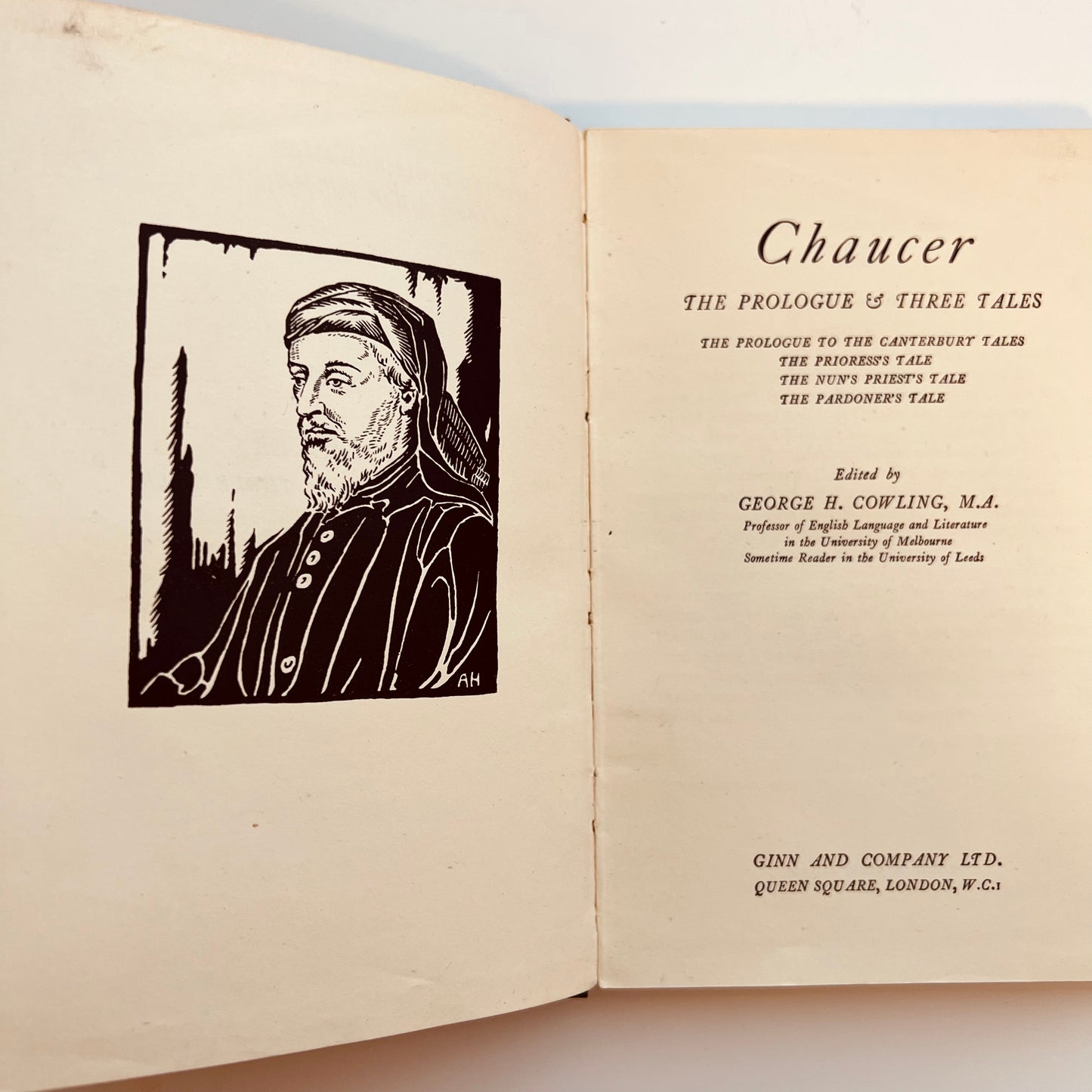 Selections from Chaucer edited by George H Cowling