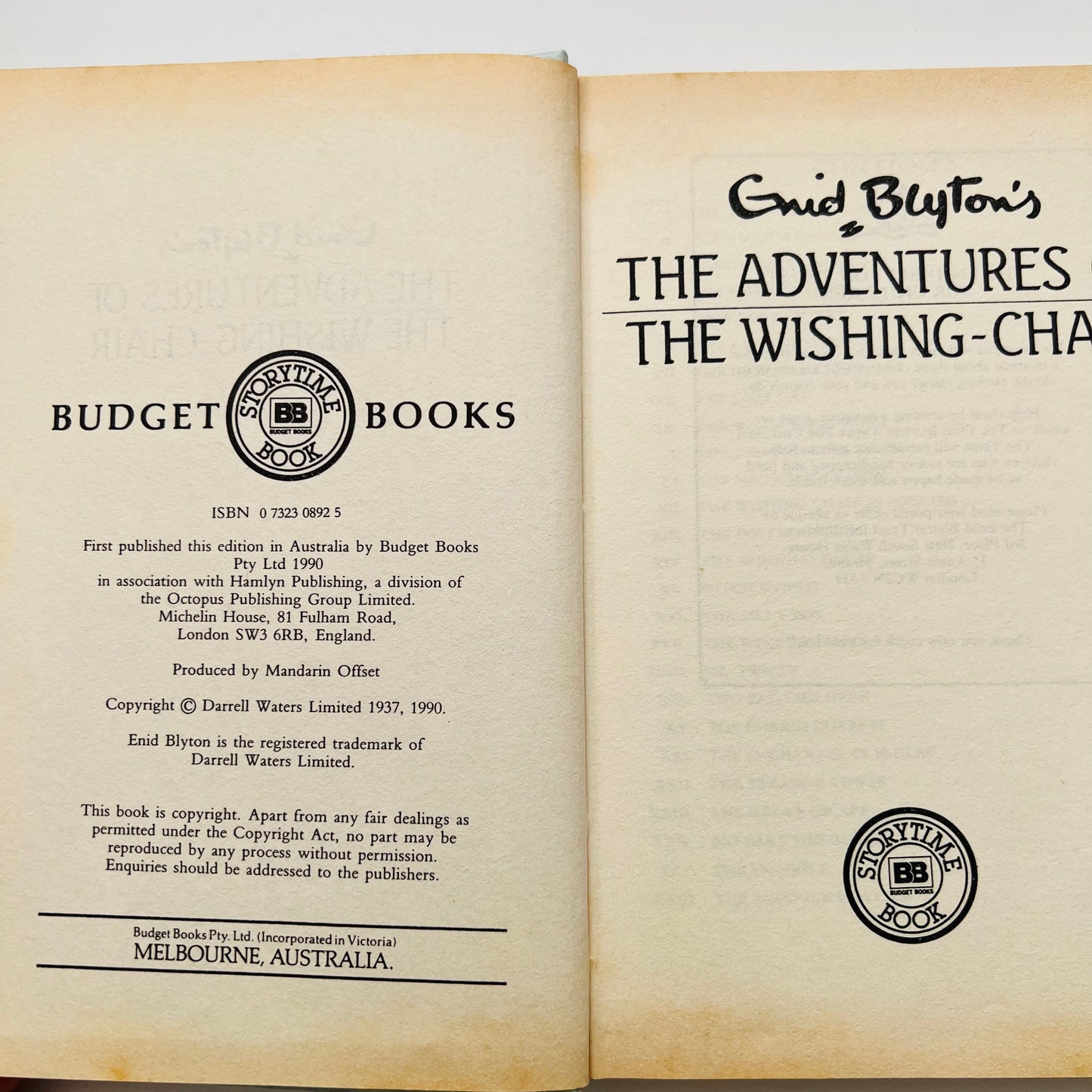 The Adventures of the Wishing Chair by Enid Blyton