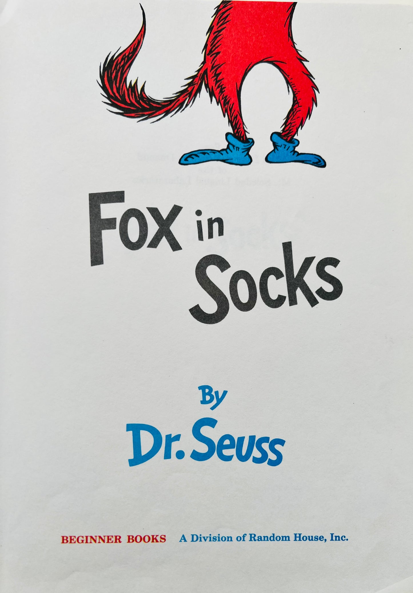 Fox in Socks by Dr Seuss