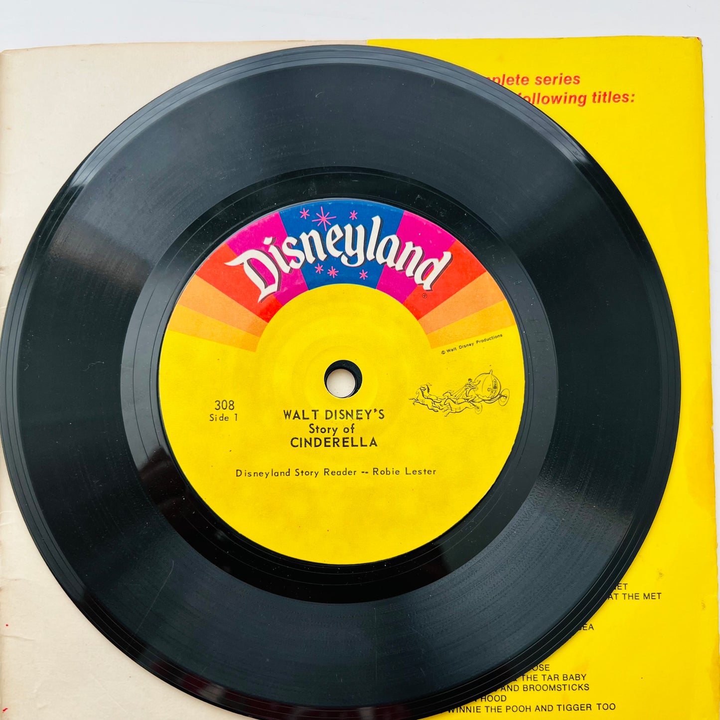 Cinderella Book and Vinyl Record