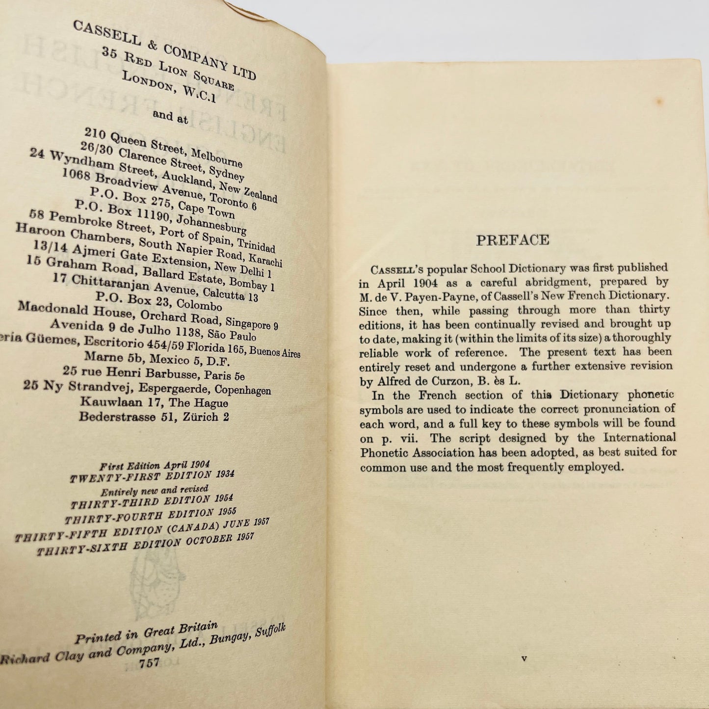 Cassell's French-English English-French School Dictionary