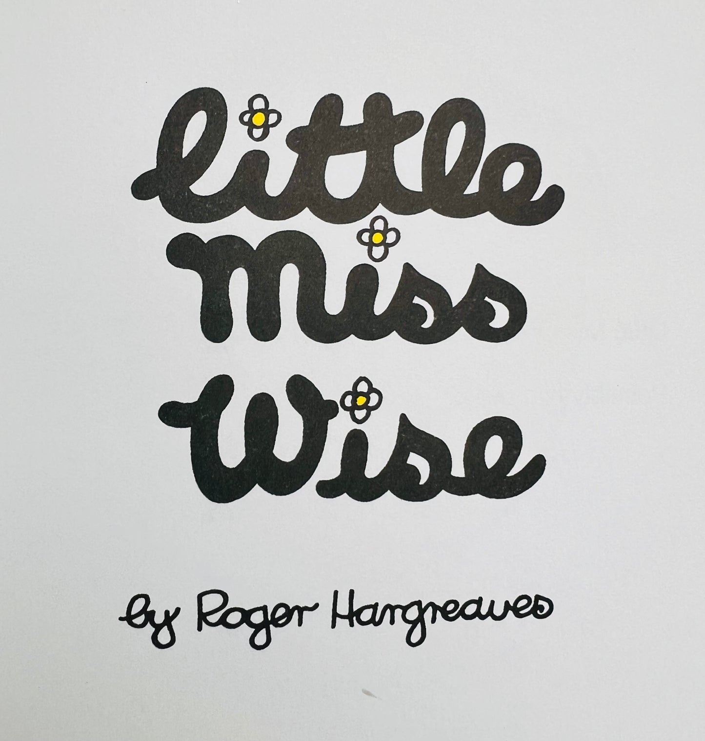 Little Miss Wise by Roger Hargreaves