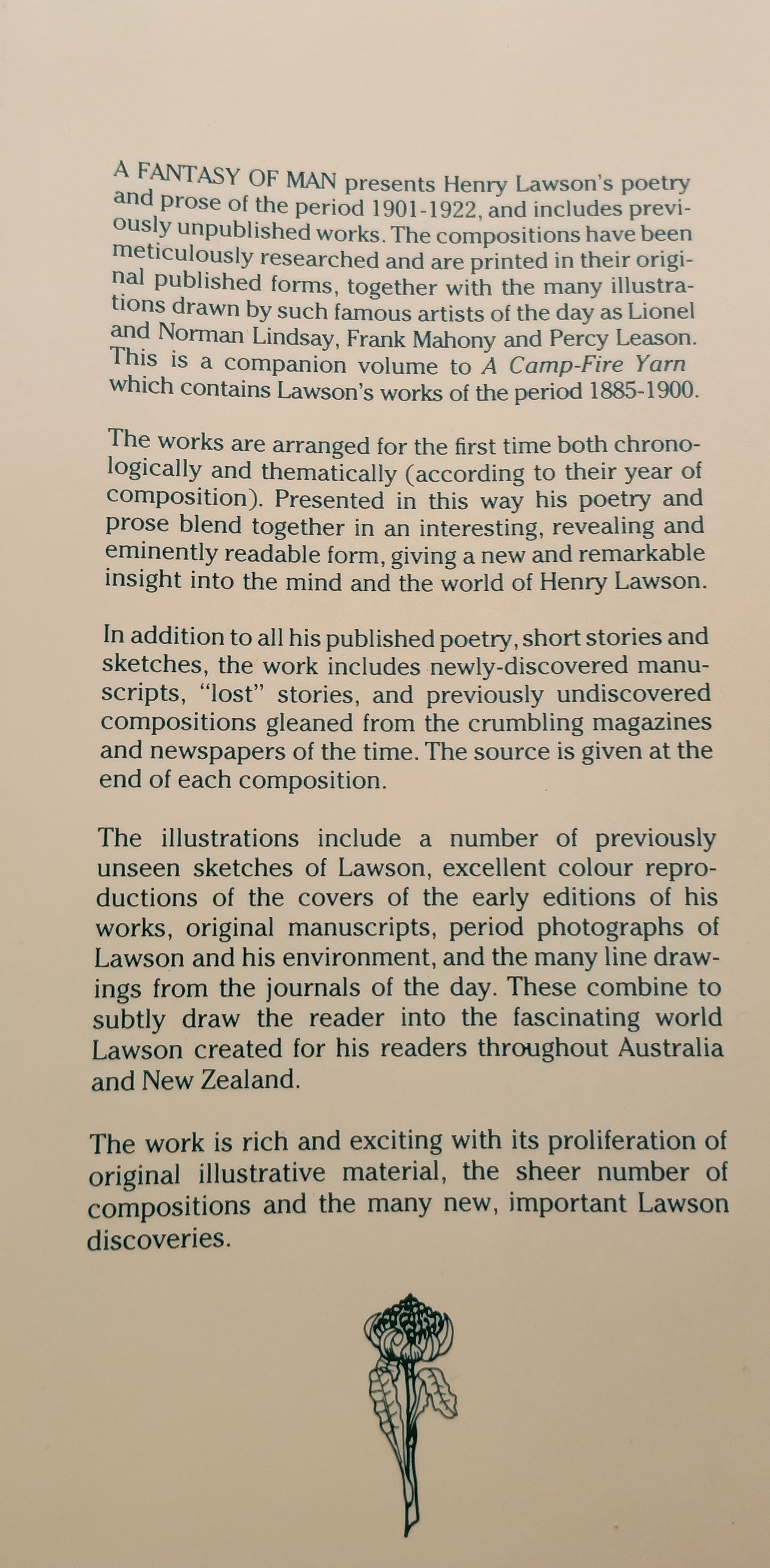 Henry Lawson, A Fantasy of Man