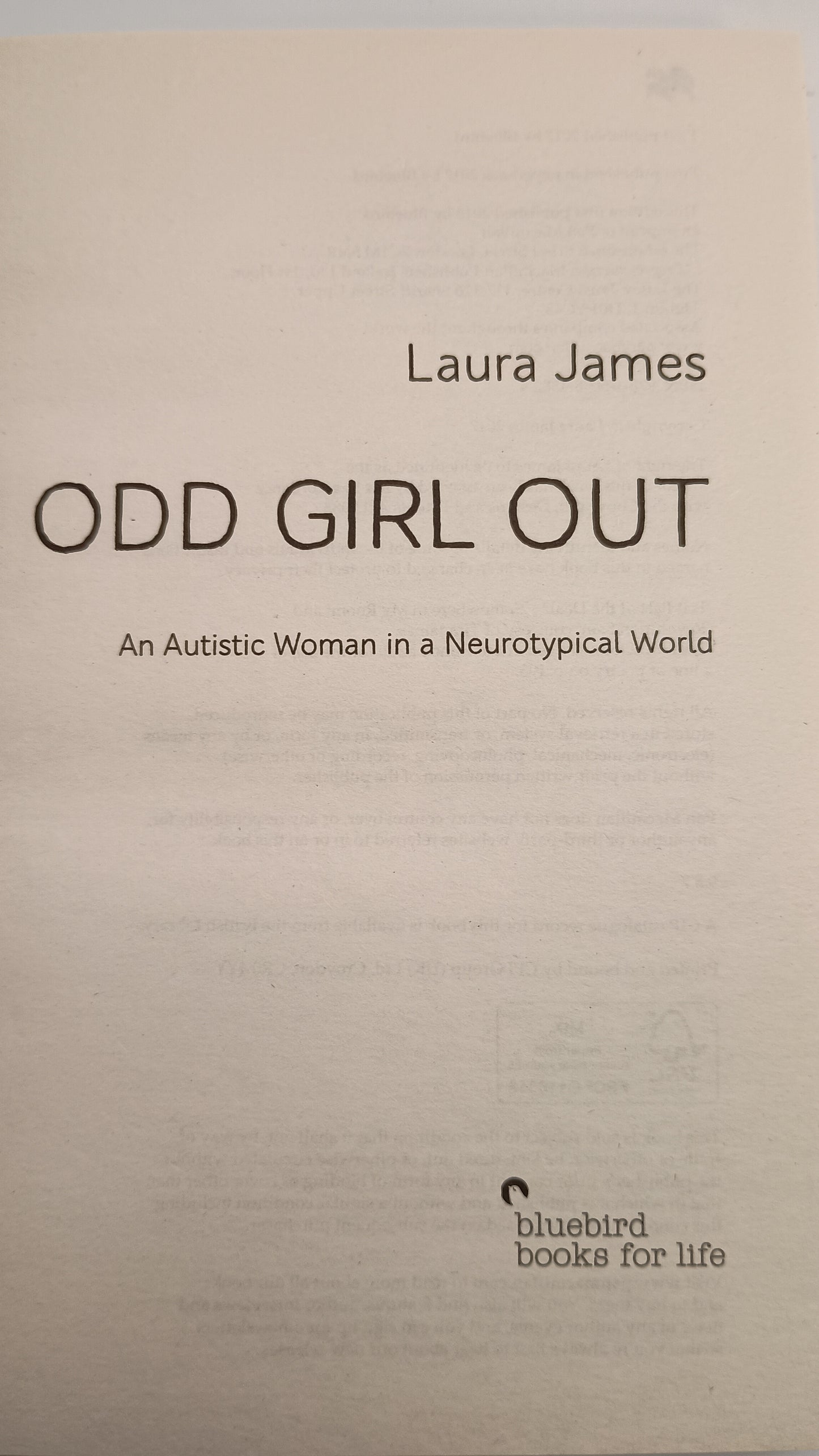 Odd Girl Out: An Autistic Woman in a Neurotypical World