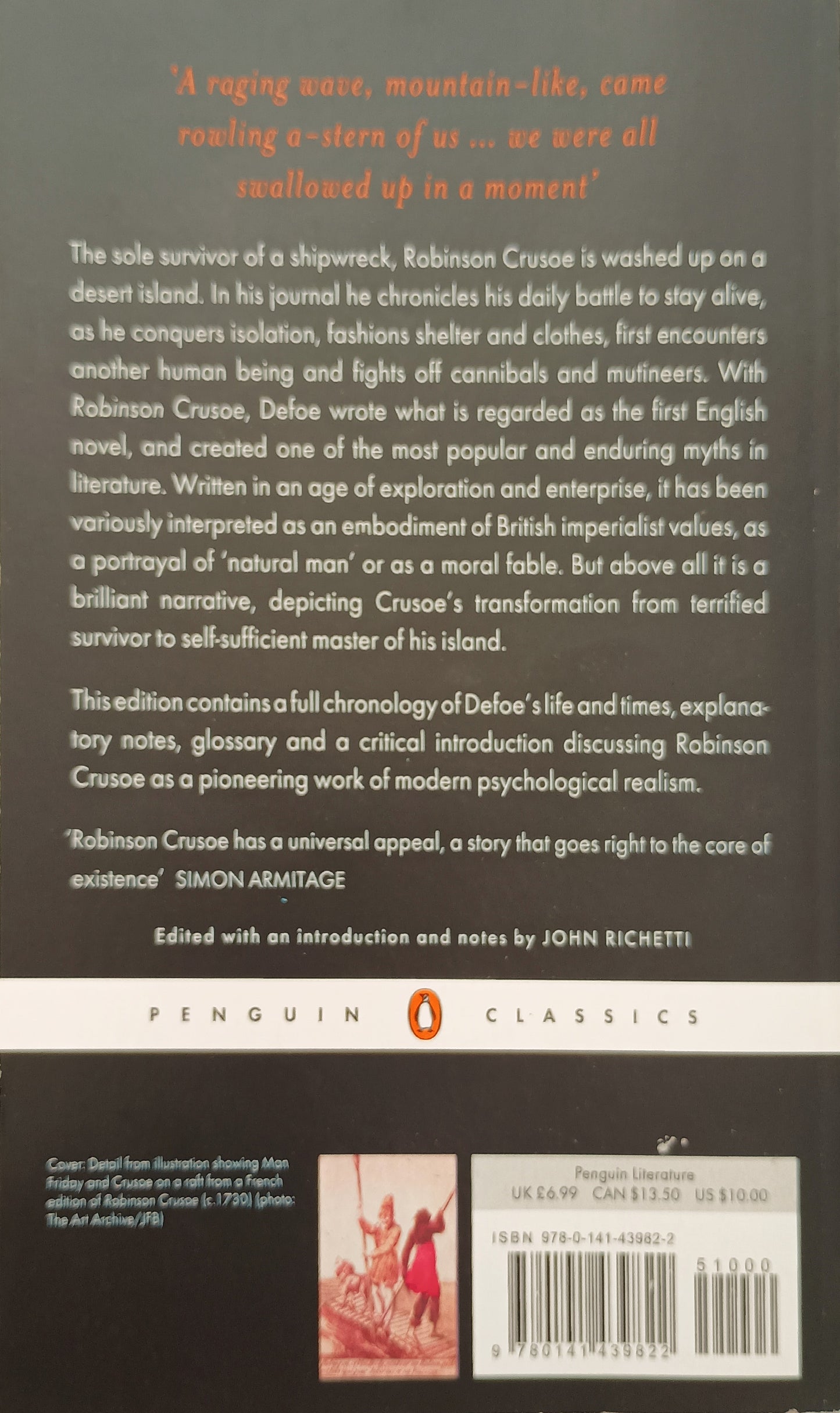 Robinson Crusoe by Daniel Defoe