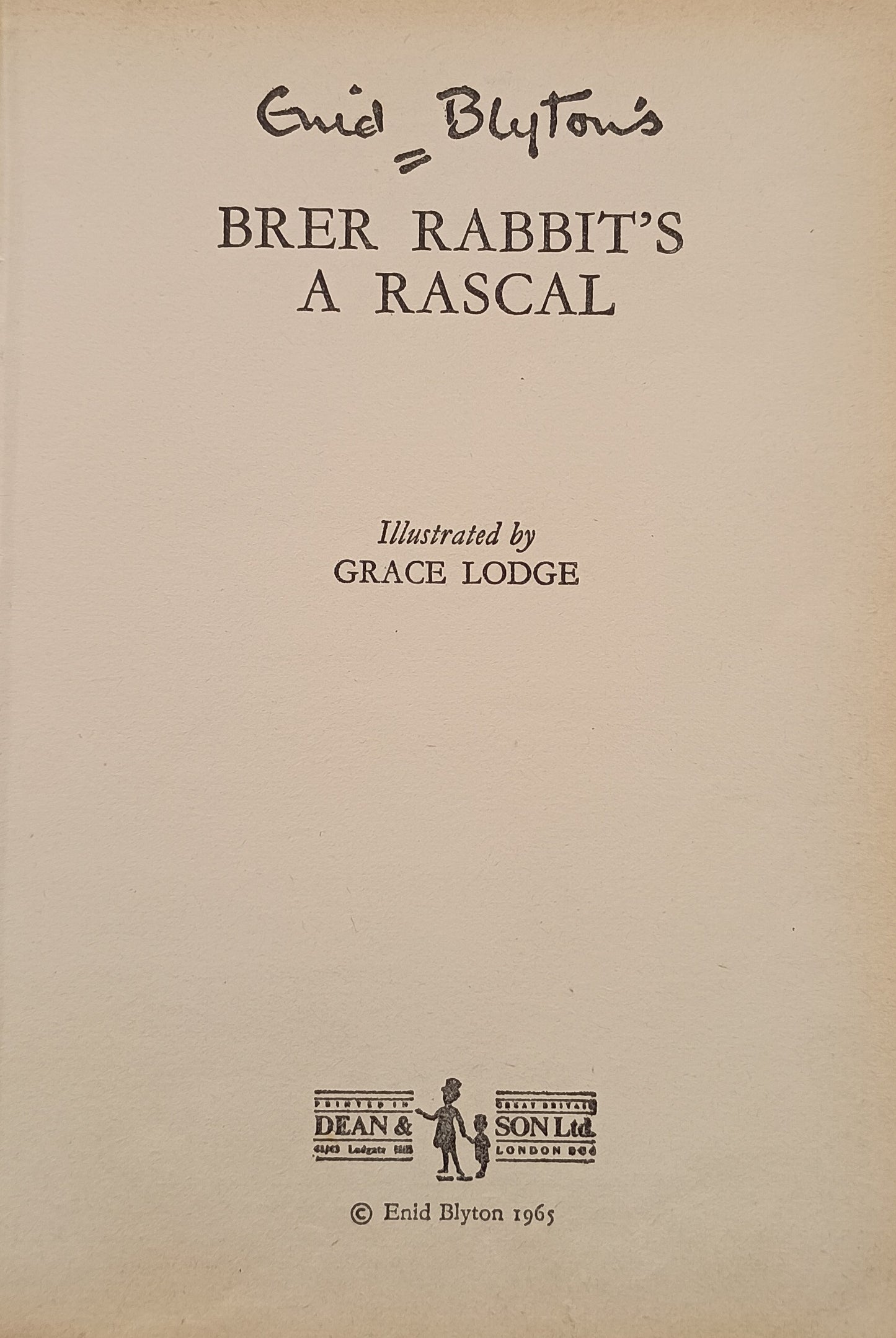 Brer Rabbit is a Rascal by Enid Blyton