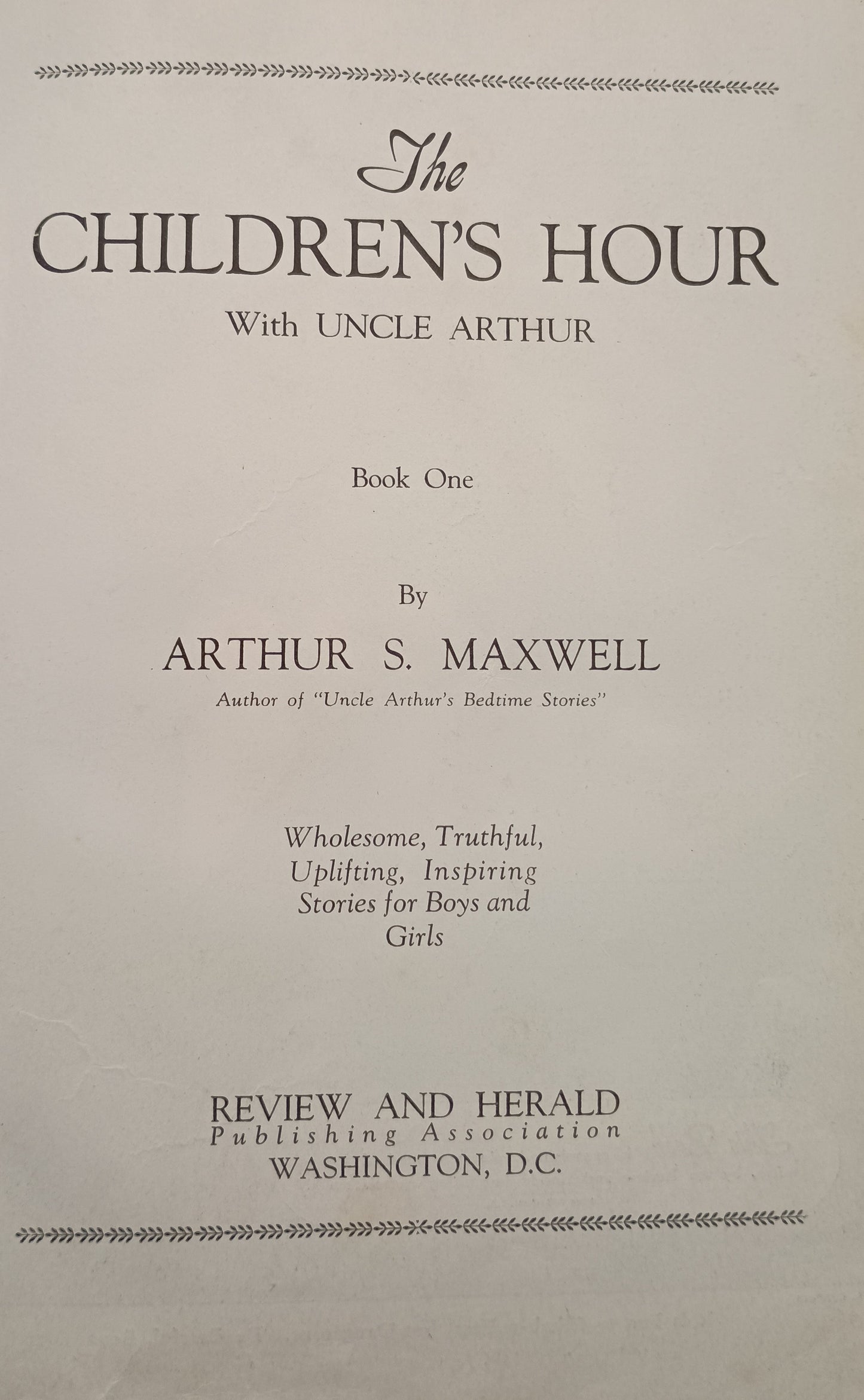 The Children's Hour with Uncle Arthur Book 1