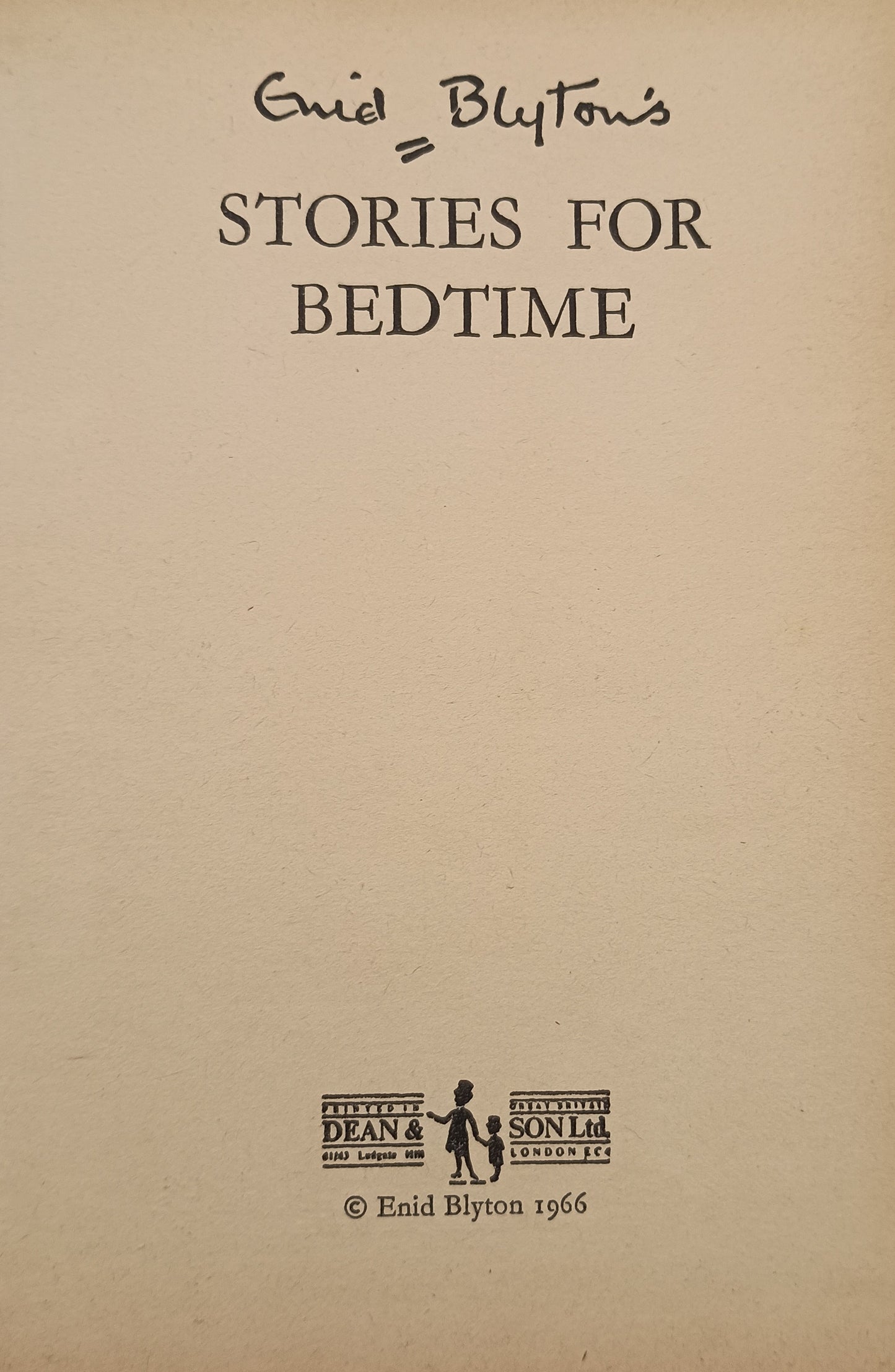 Stories For Bedtime by Enid Blyton