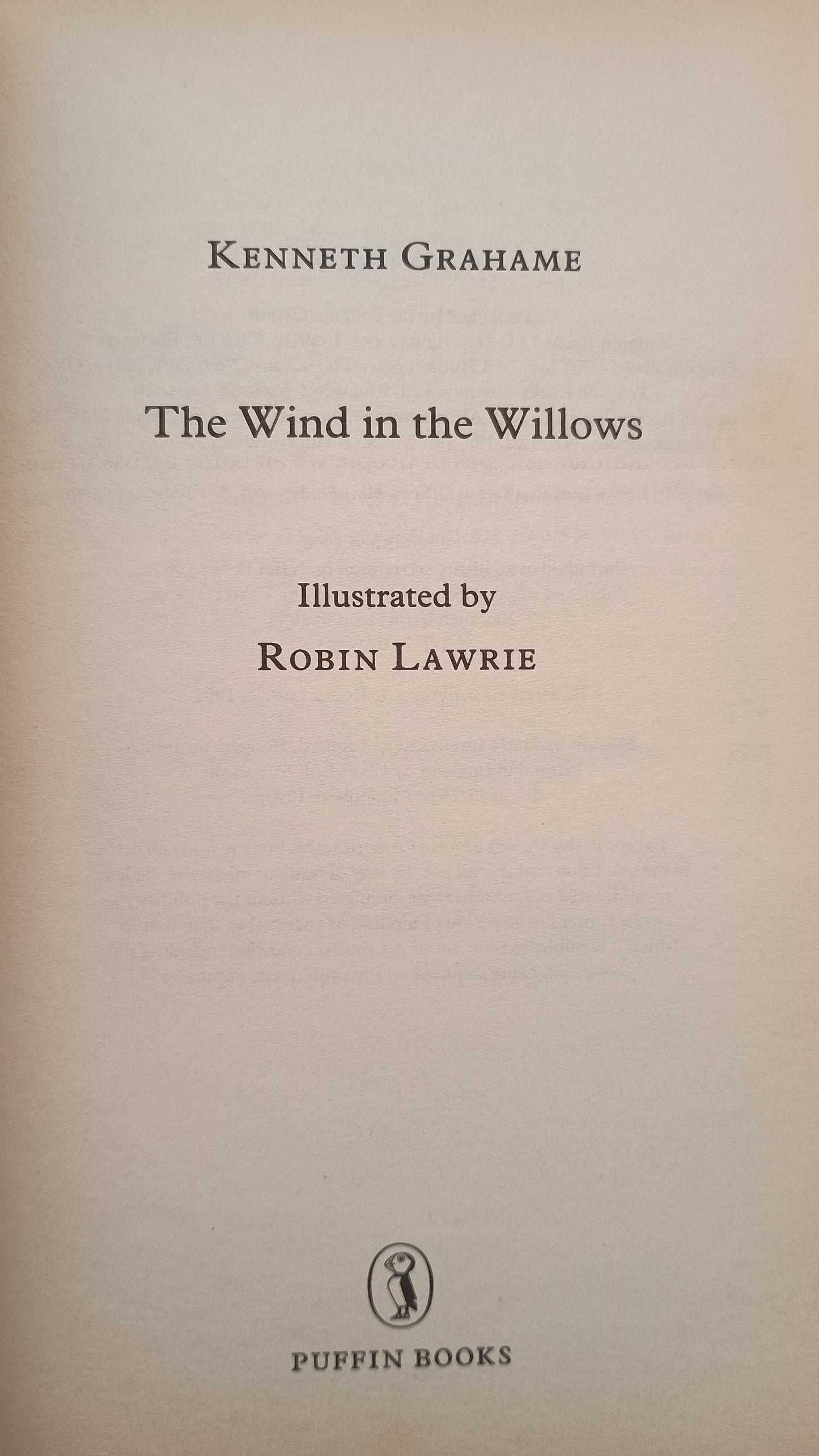 The Wind in the Willows by Kenneth Grahame