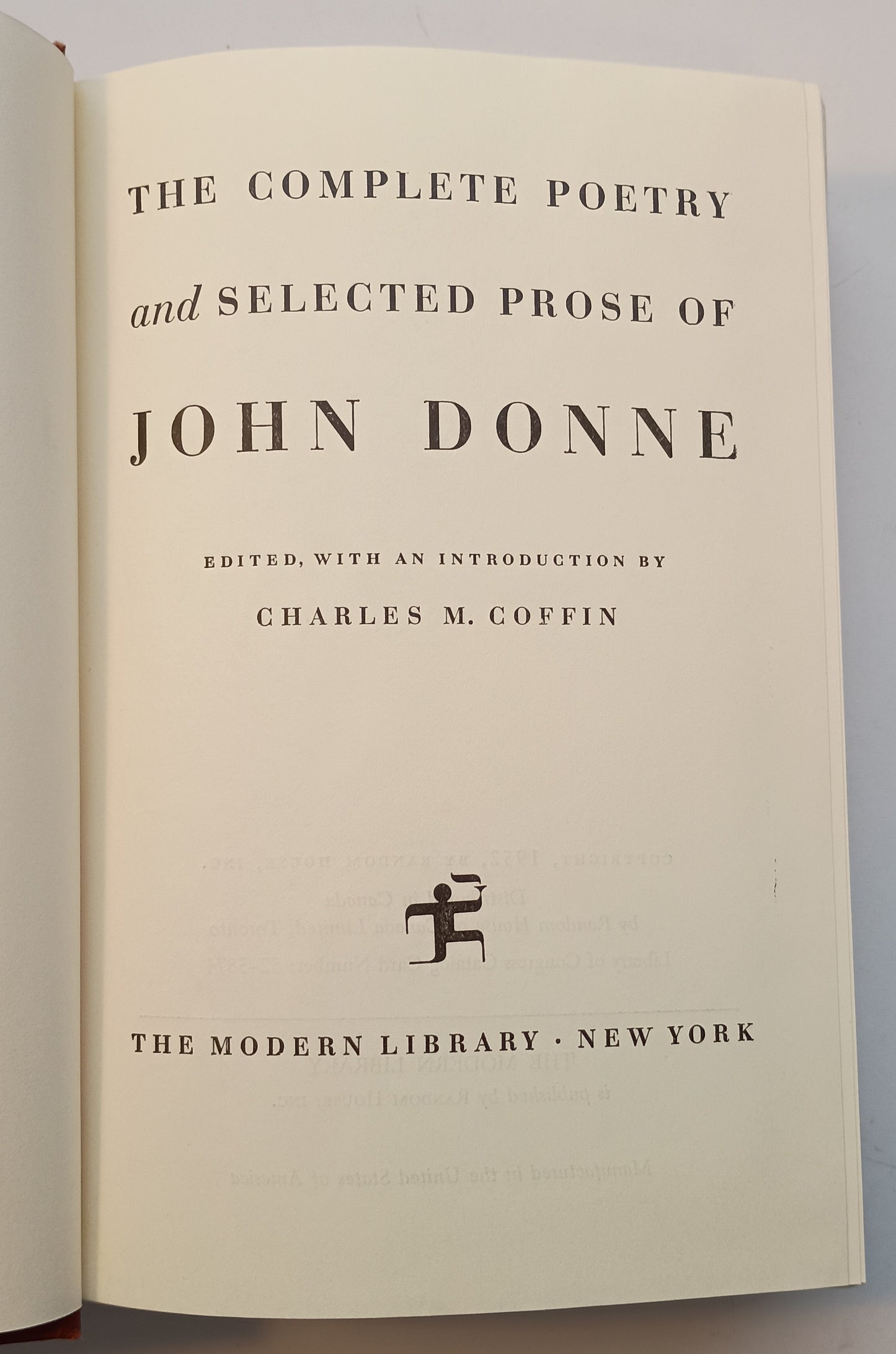 The Complete Poetry and Selected Prose of John Donne